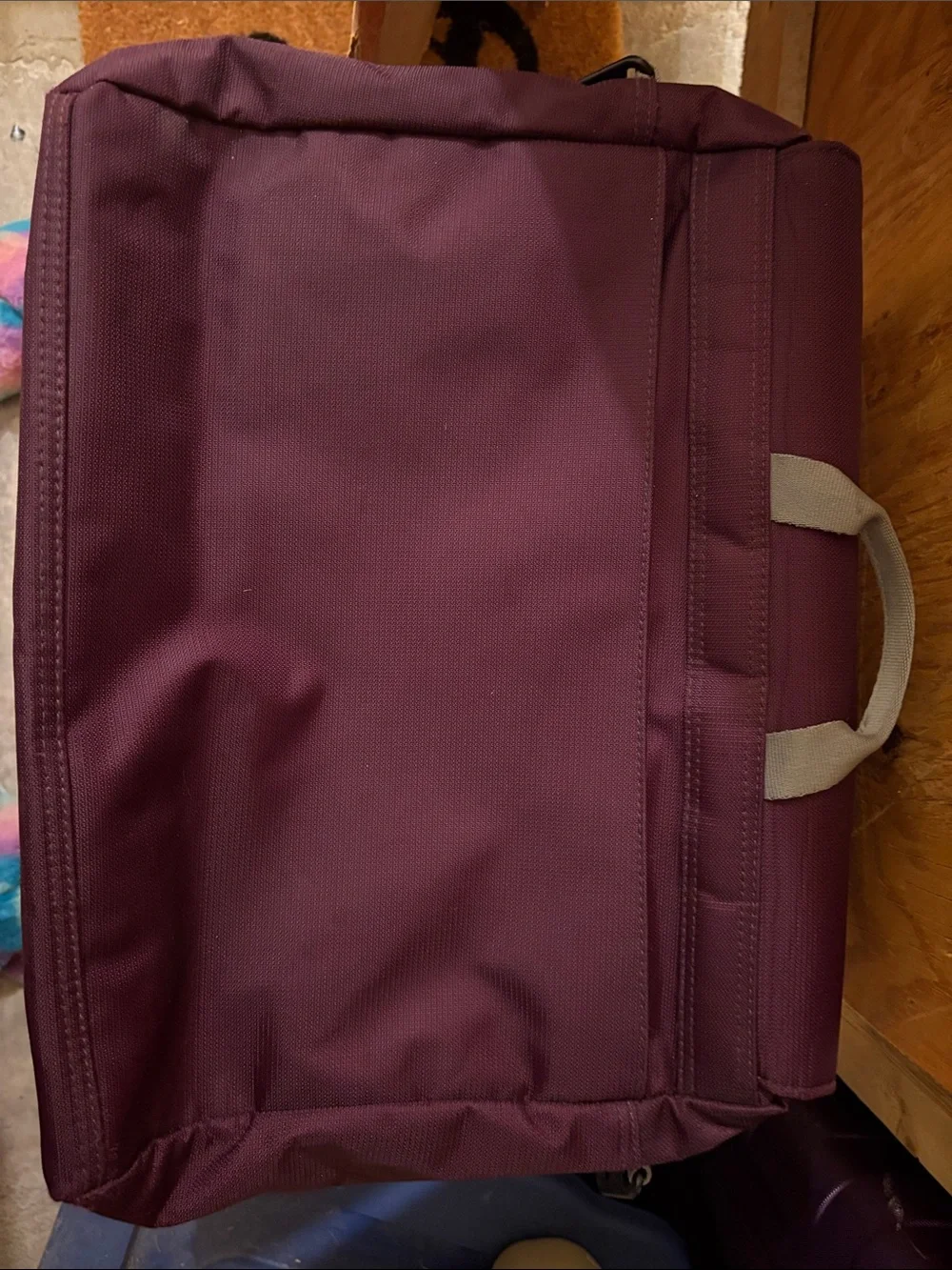 Purple & Grey Laptop Bag